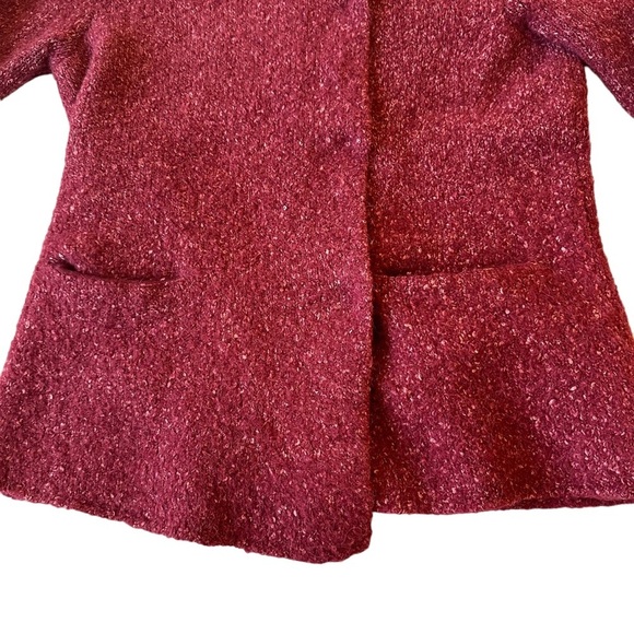 Eileen Fisher Button Front Cardigan Sweater Sz M Alpaca Wool Silk Nylon - Picture 5 of 15